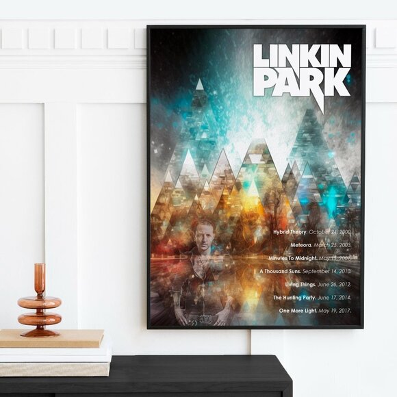 20x30 Linkin Park Rock Band Abstract Oil Painting Art Print - Picture 2 of 7